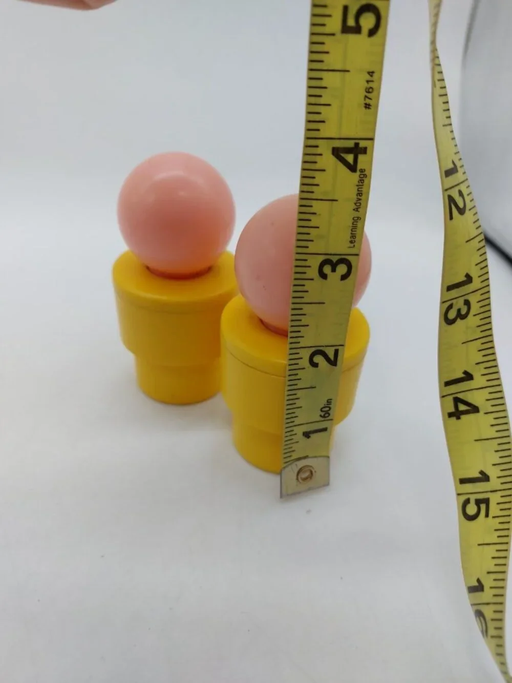 Fisher Price 1974 Person Jumbo Little People Yellow Figure Read Lot of 3
